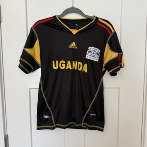 ADIDAS UGANDA FUFA National Team Cranes Soccer Jersey Yellow Shirt Men's Medium